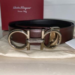 Salvatore Ferragamo Men two toned reversible belt